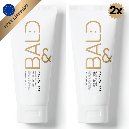 Kaal Hoofd Verzorgen Duo: 2x Bald& Day Cream