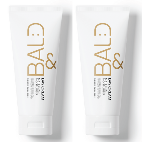 Bald Head Moisturiser Duo: 2x Bald& Day Cream
